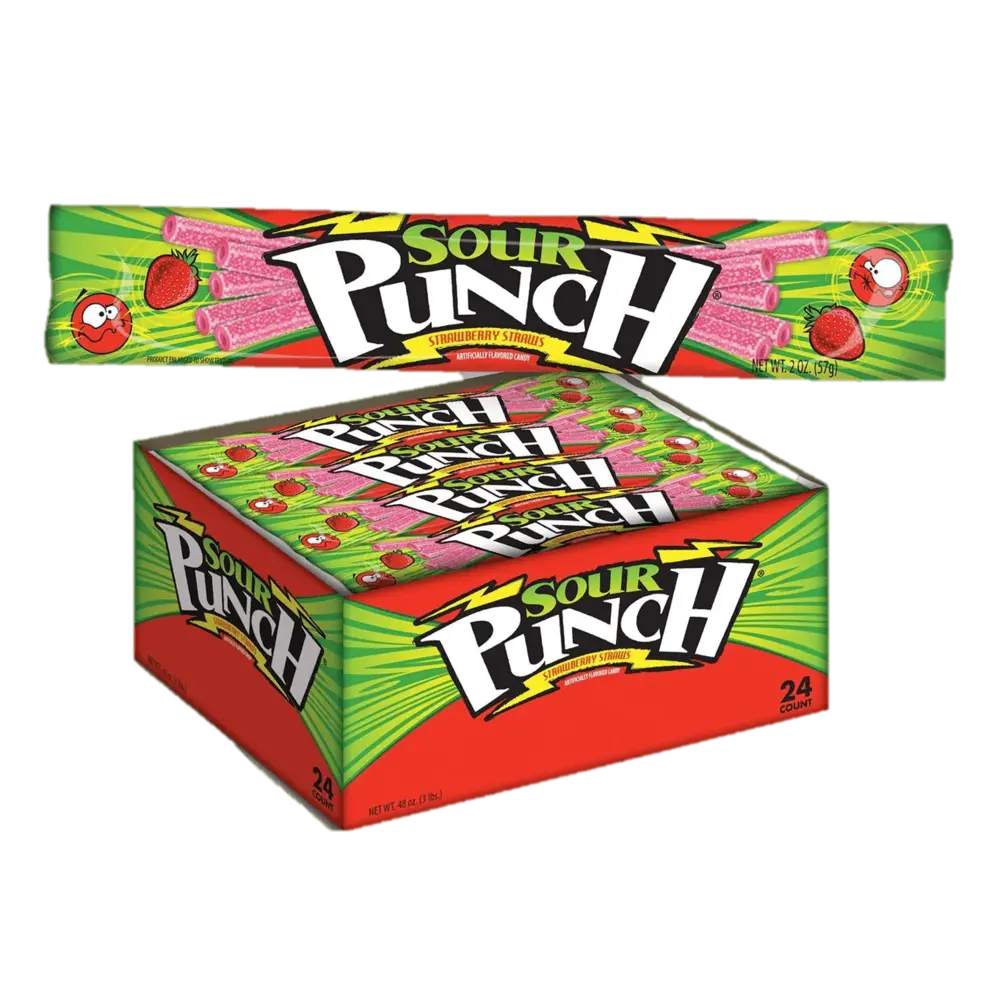 Sour Patch Straws Strawberry Candy 2 oz