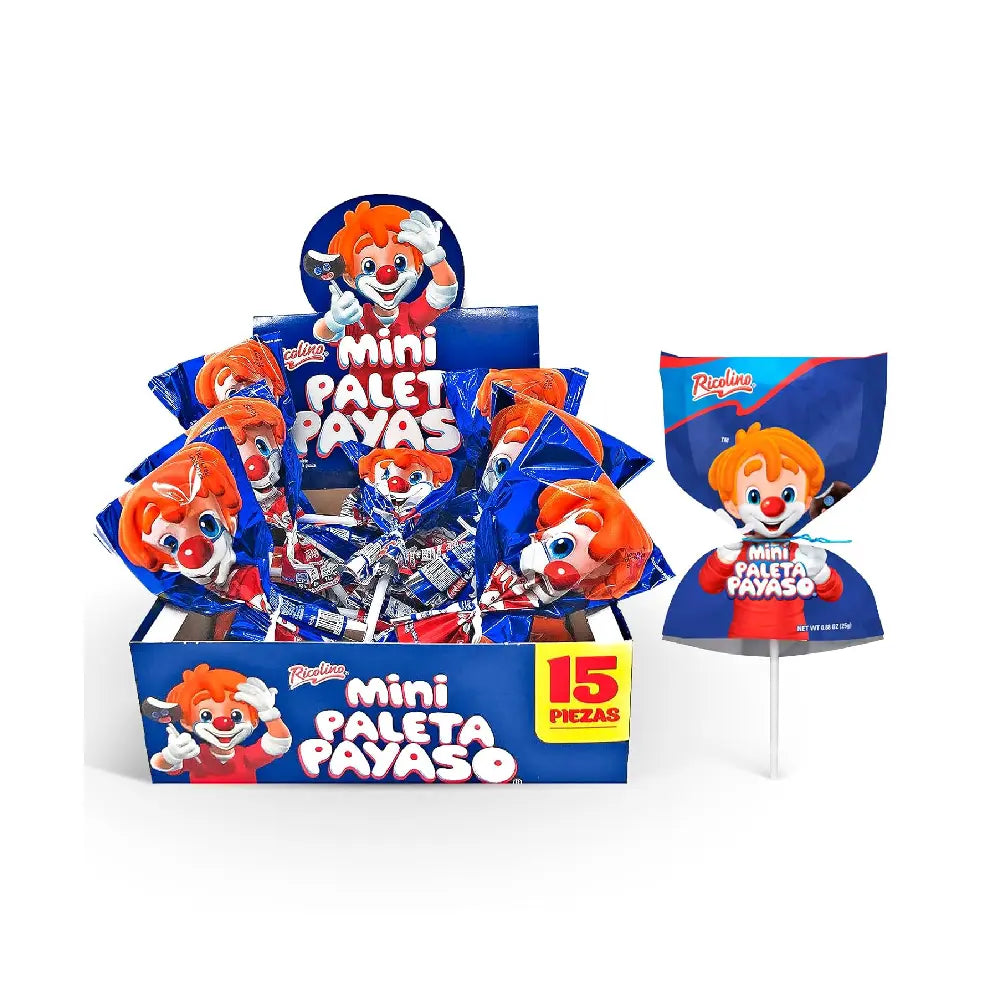 Paleta Payaso Mini (12x15ct) .9 oz