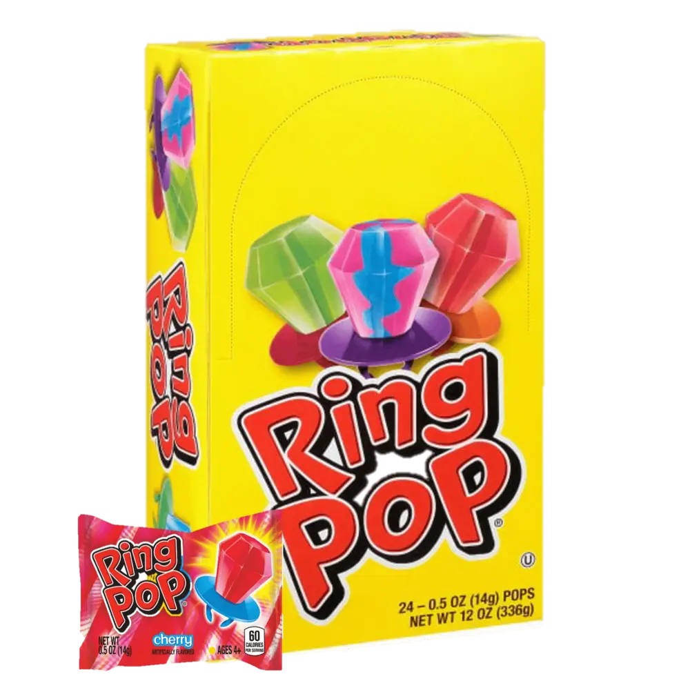 Ring Pops Fruit Hard Candy .5 oz