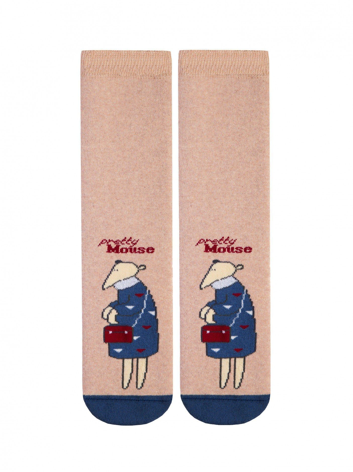 Conte-Kids Pretty Tootsies #17С-45СП(295) - Lot of 2 pairs Cotton Terry Socks for Girls