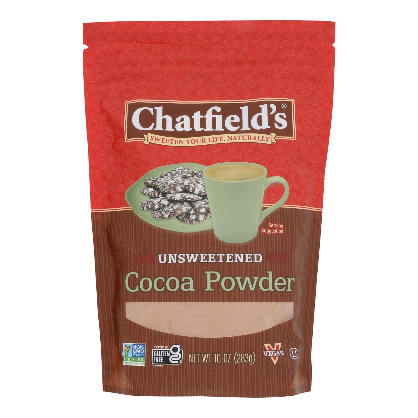 Chatfield's Premium Unsweetened Cocoa Powder - 10 Oz. (Pack of 6)