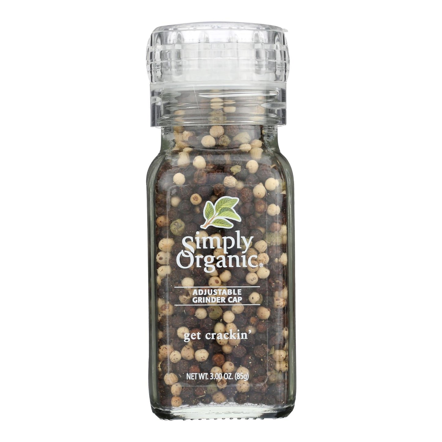 Simply Organic Grinder Organic Get Crackin, 3 Ounce (Pack of 6)