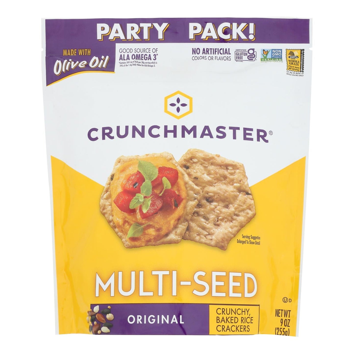 Crunchmaster Multiseed Original Crackers, 9 Oz