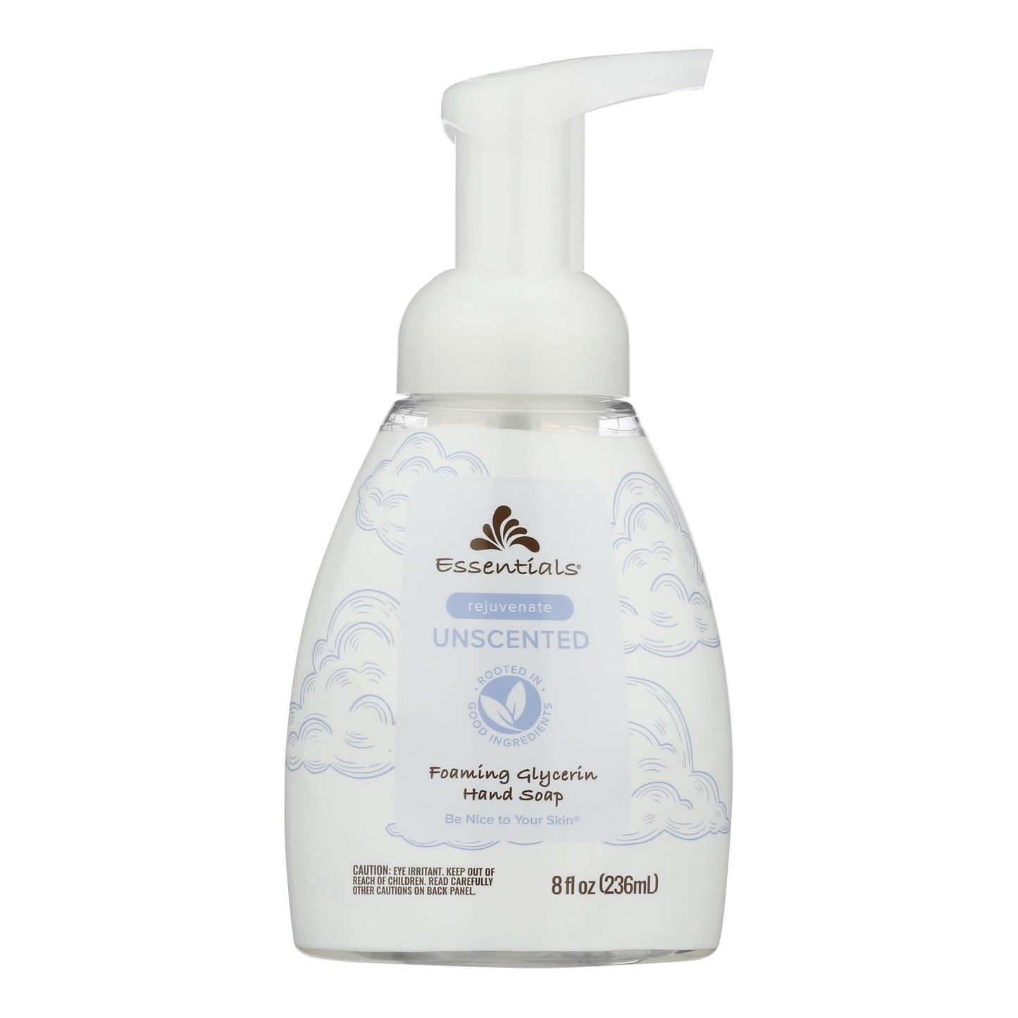 Essentials Foaming Hand Soap - Unscented, Gentle on Hands - 8 Fl. Oz.