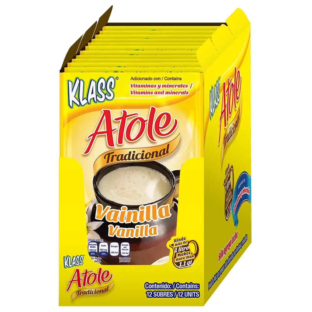 Klass Atole Vanilla (4x12ct) 1.52 oz