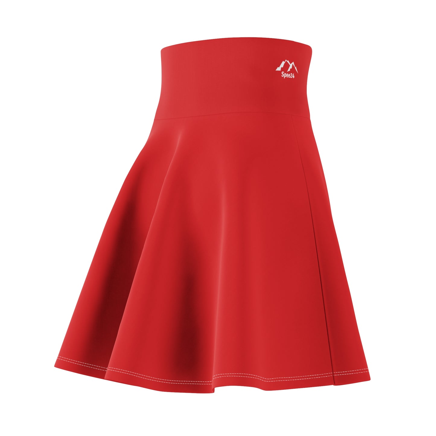 SK-085RD-24 Women's Sport Casual Wear Skater Skirt Red