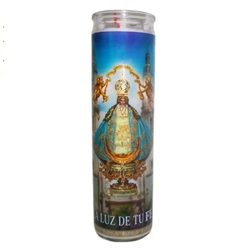 San Juan De Los Lagos White Candle tall