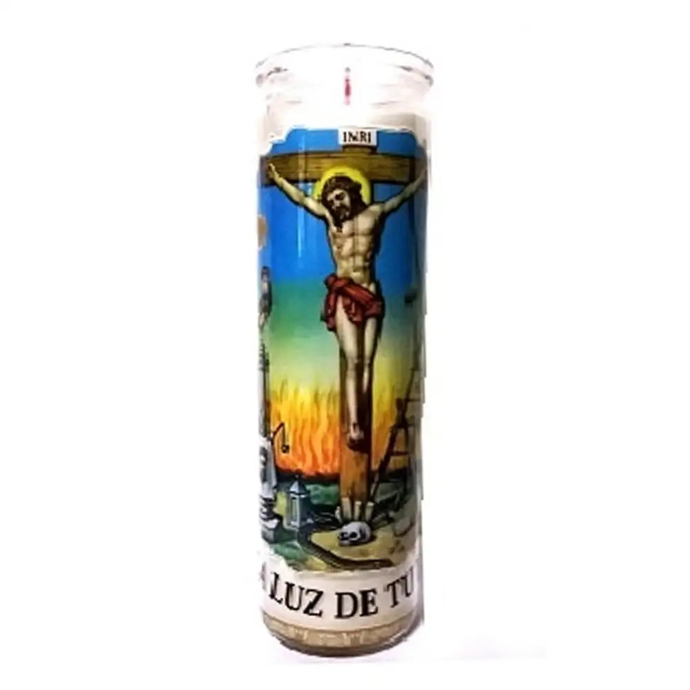 Justo Juez White Candle tall