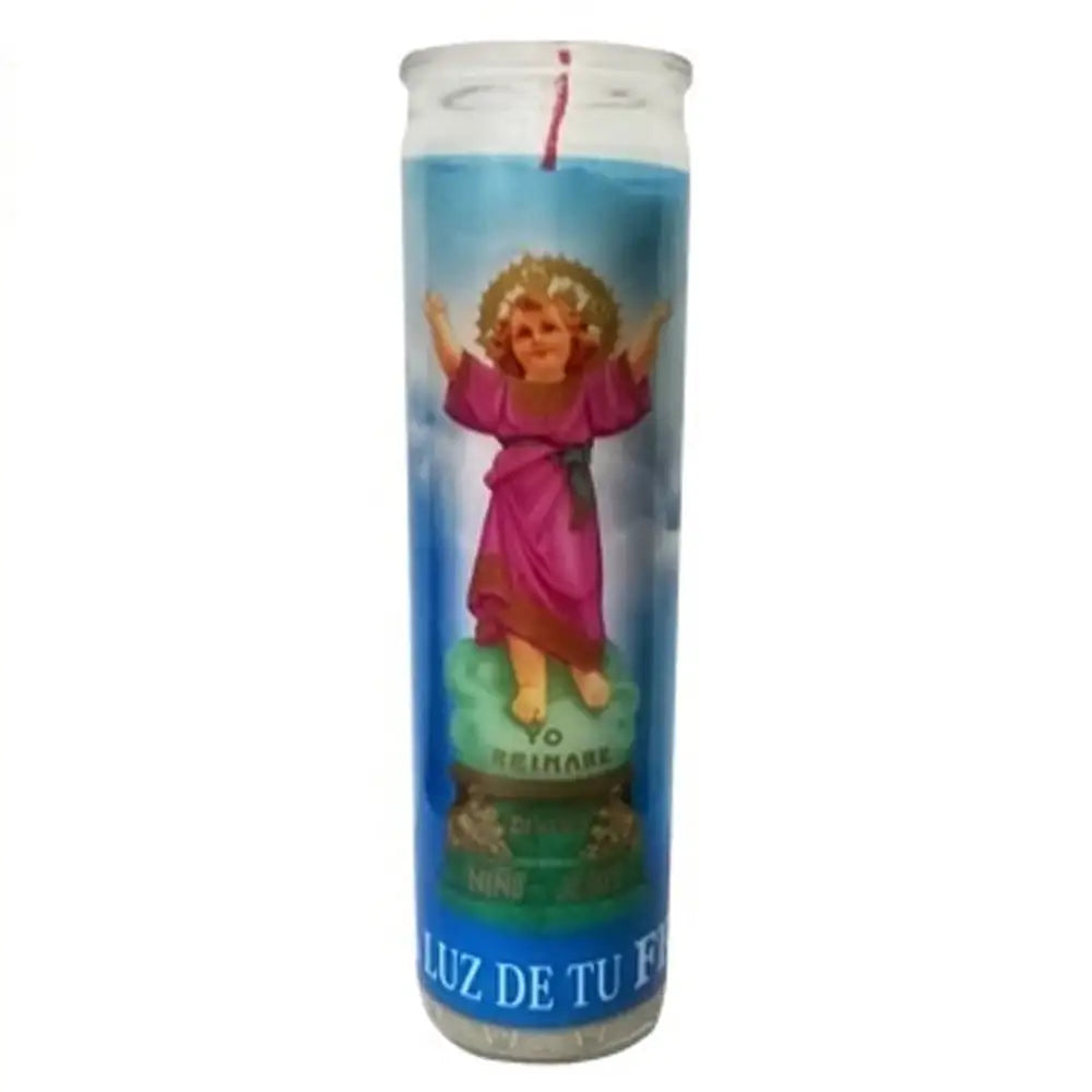 Divino Ni? Jesus White Candle tall