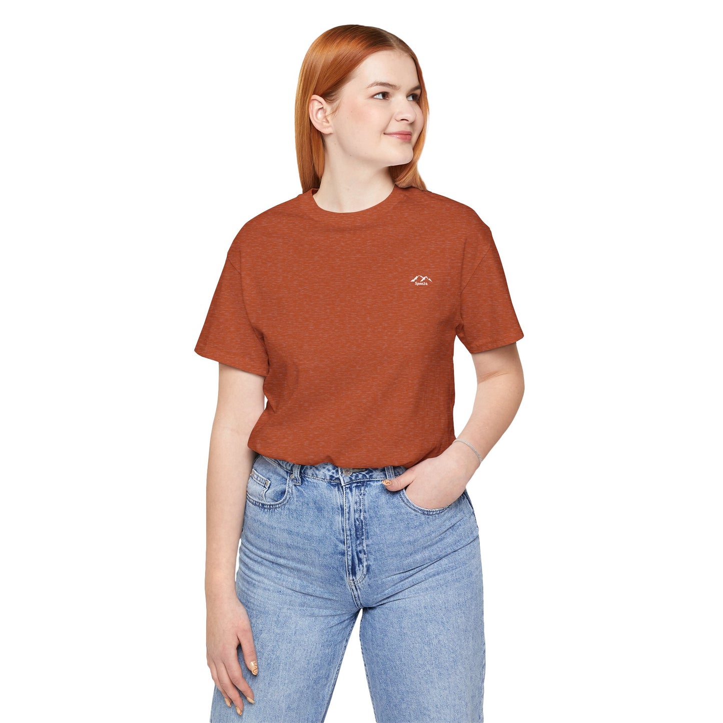 TS-090BN-24 Unisex Brown Shades T-shirt for Women and Men Casual Wear