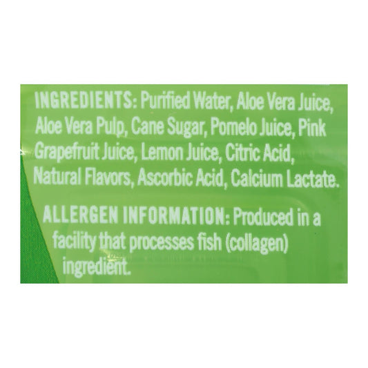 Alo Appeal Aloe Vera Juice Drink - Pomelo Lemon & Pink Grapefruit - 16.9 Fl Oz (Pack of 12)