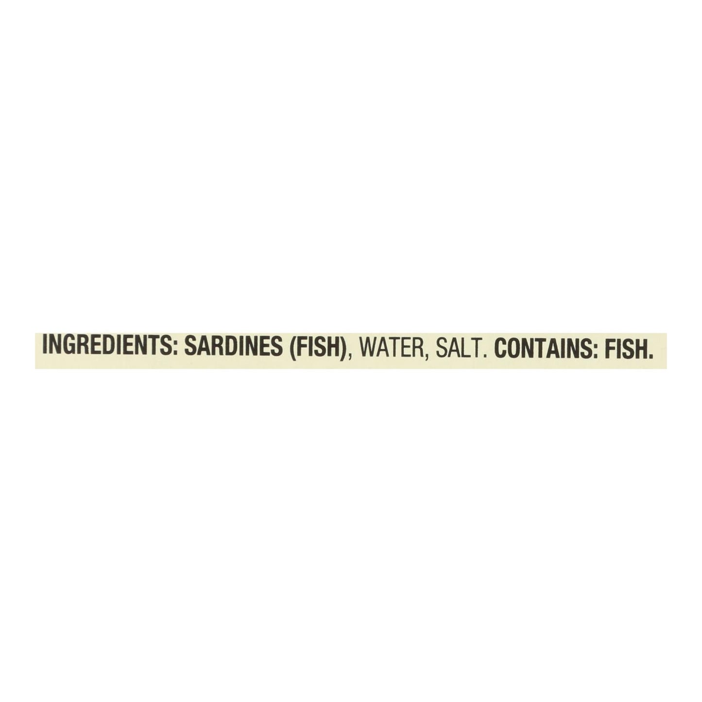 Season Sardines in Water - Case of 12 - 4.375 Oz Tins