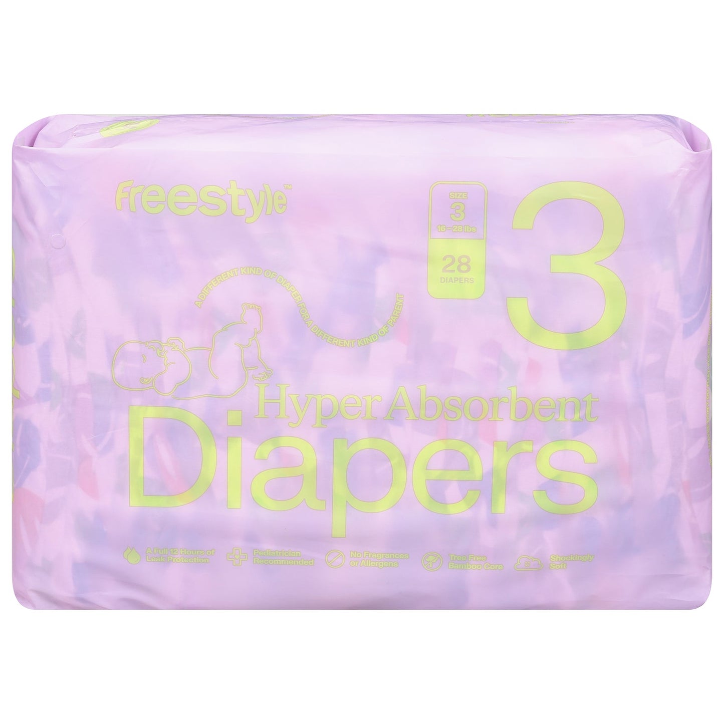 Freestyle Baby Diapers, Size 3 (Pack of 6, 28 Count)