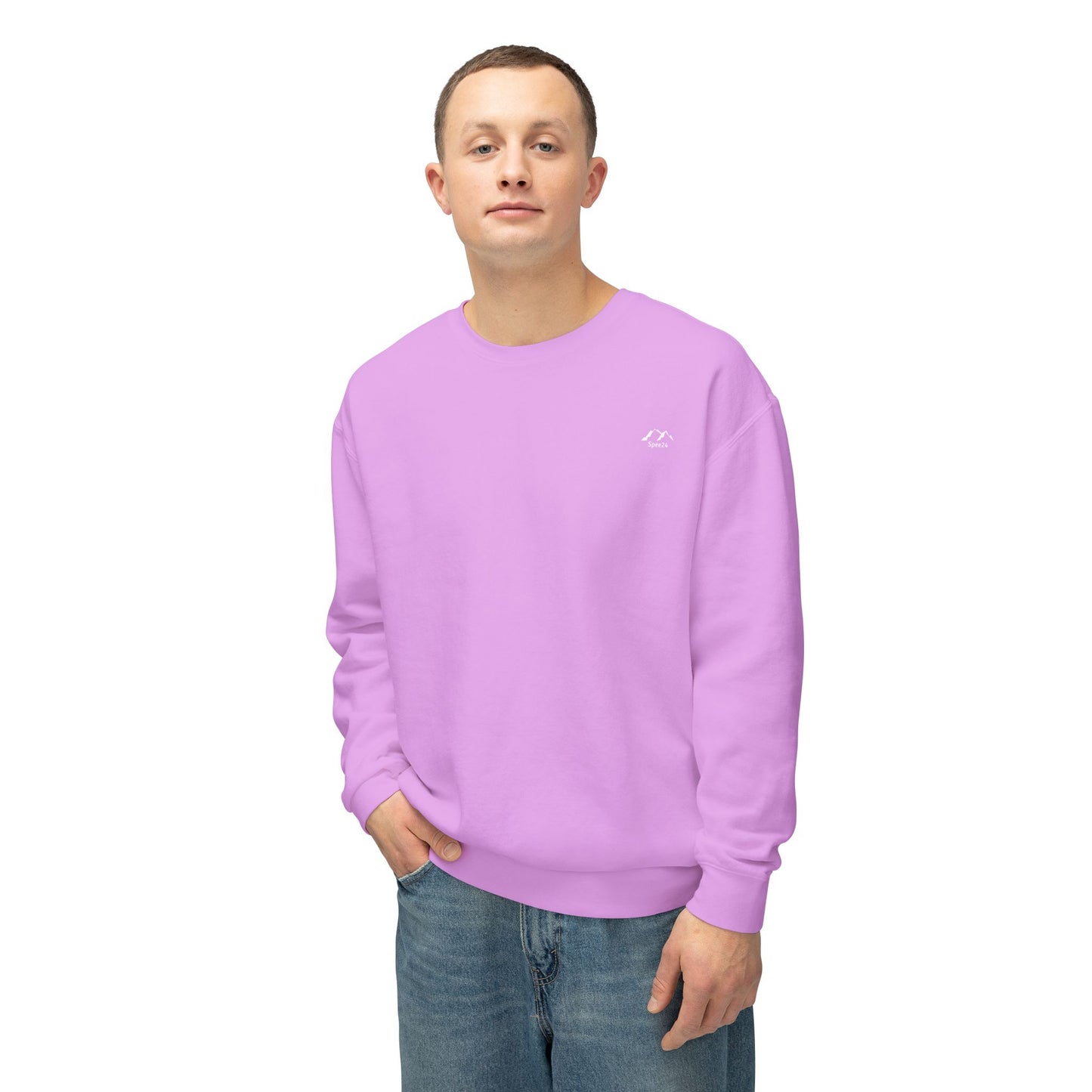 SW-112PRL-24 Unisex Lightweight Neon Violet Color Sweatshirt