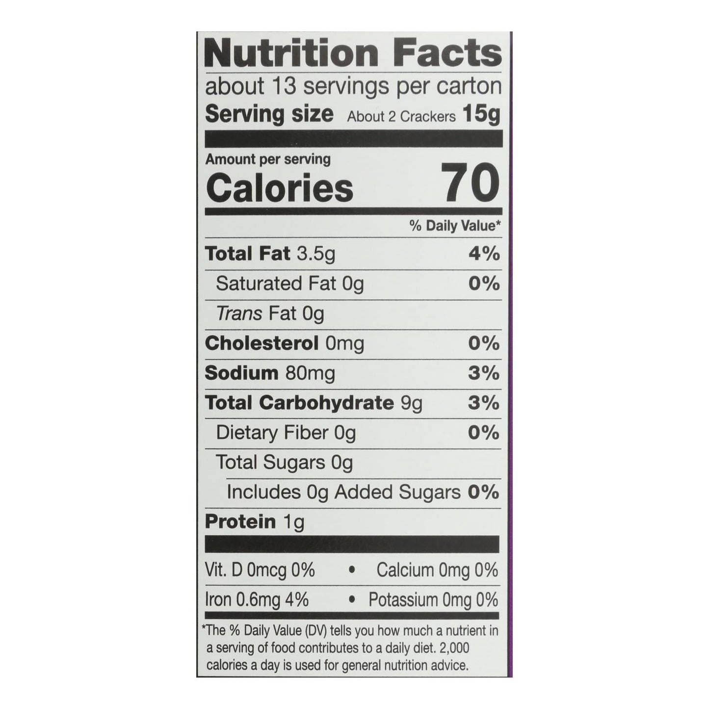 Milton's Crispy Sea Salt Crackers (Pack of 8, 6.8oz Each)