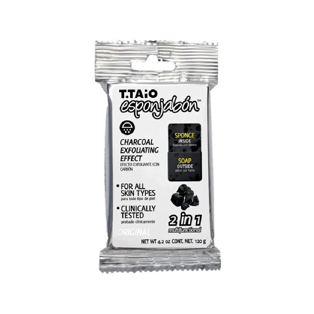 Esponjabon Charcoal Bar Soap Sponge 4.2 oz