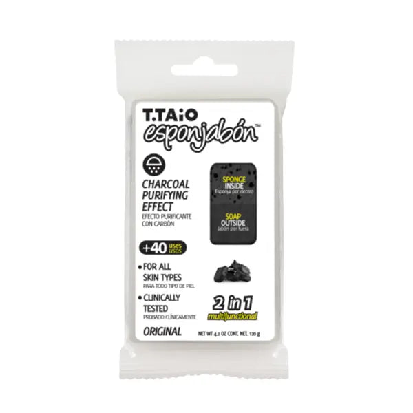 Esponjabon Charcoal Bar Soap Sponge 4.2 oz