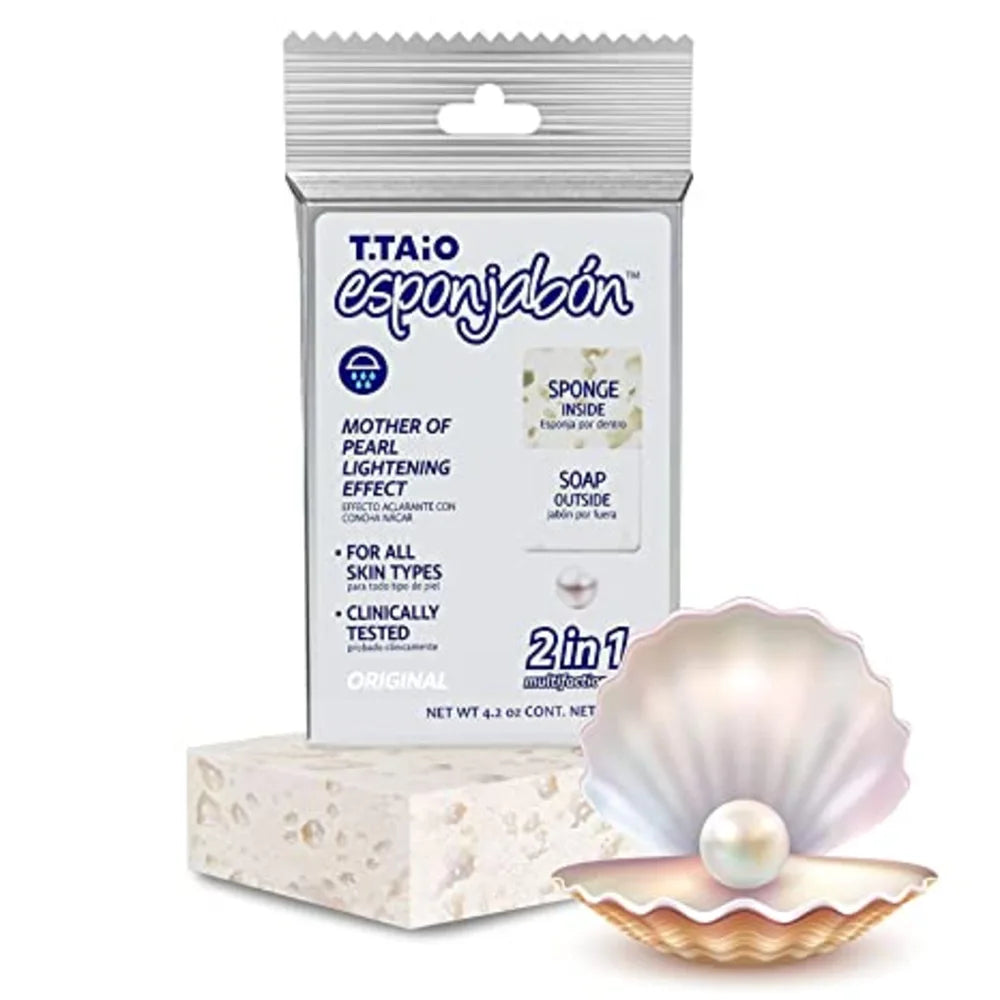 Esponjabon Mother of Pearl Bar Soap Sponge 4.2 oz