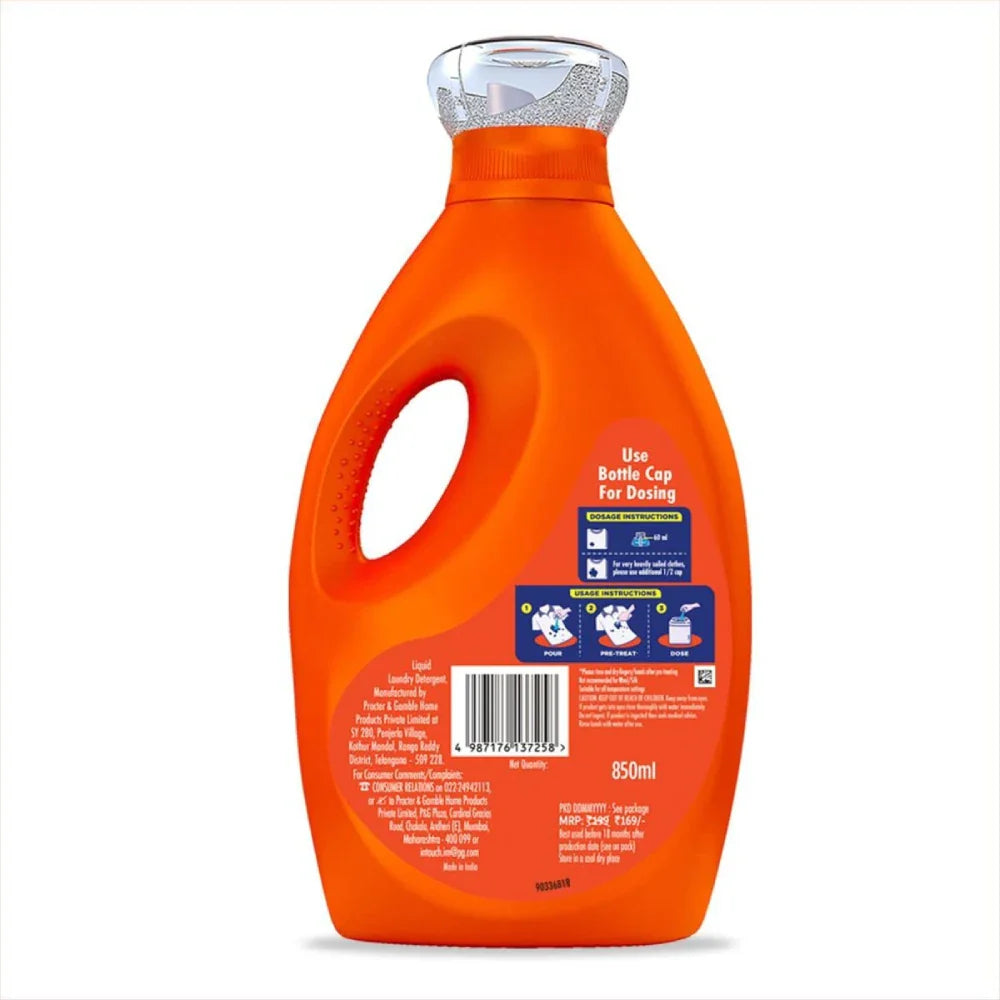 Tide Liquid Detergent Blue Import 850 ml