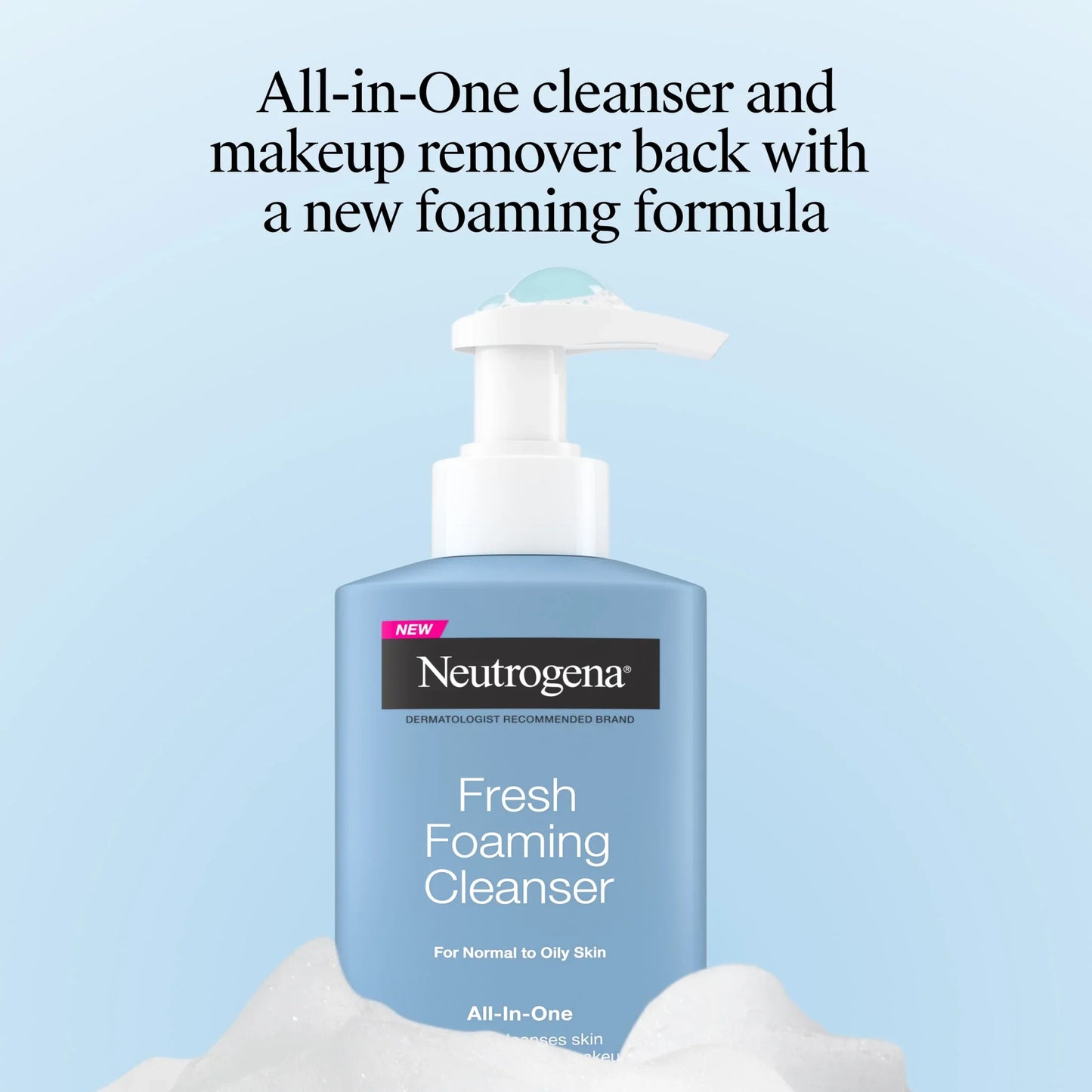 NEUTROGENA Fresh Foaming Daily Face Wash & Makeup Remover