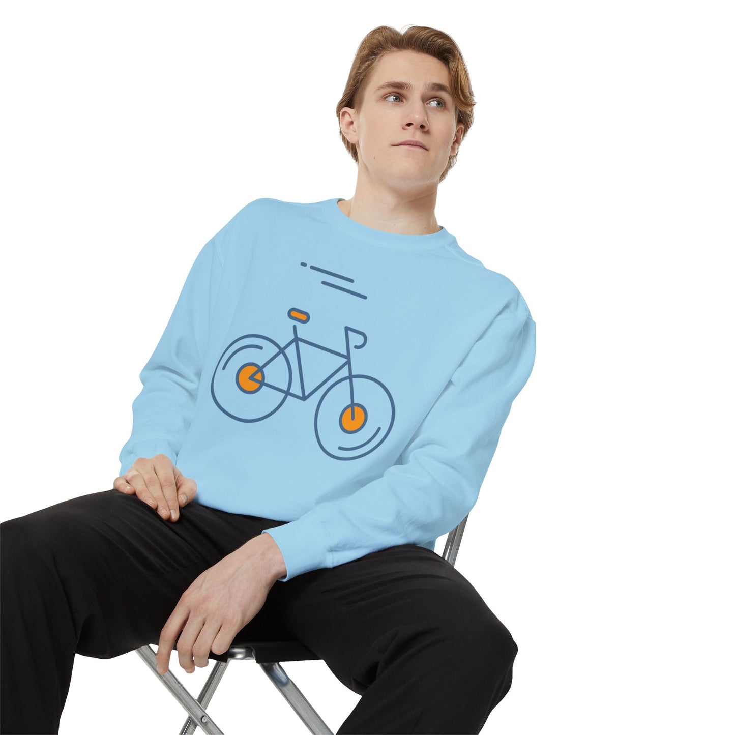 SW-063ML-24 Unisex Warm Garment-Dyed Sweatshirt