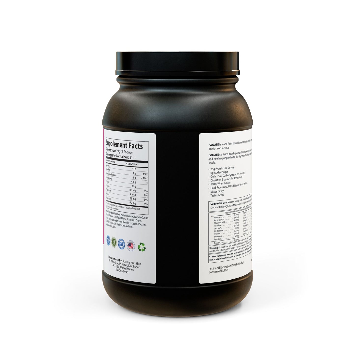 Nutrixe Whey Isolate Protein Supplement 2lb