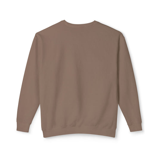 SW-105BRN-24 Unisex Lightweight Crewneck Espresso Color Sweatshirt
