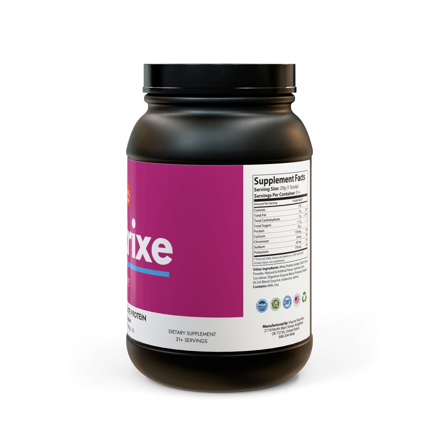 Nutrixe Whey Isolate Protein Supplement 2lb