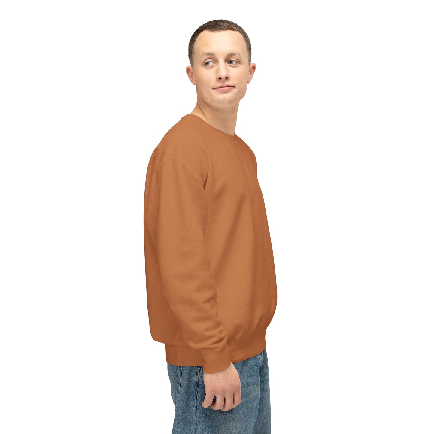 SW-110ORG-24 Unisex Lightweight Crewneck Yam Color Sweatshirt