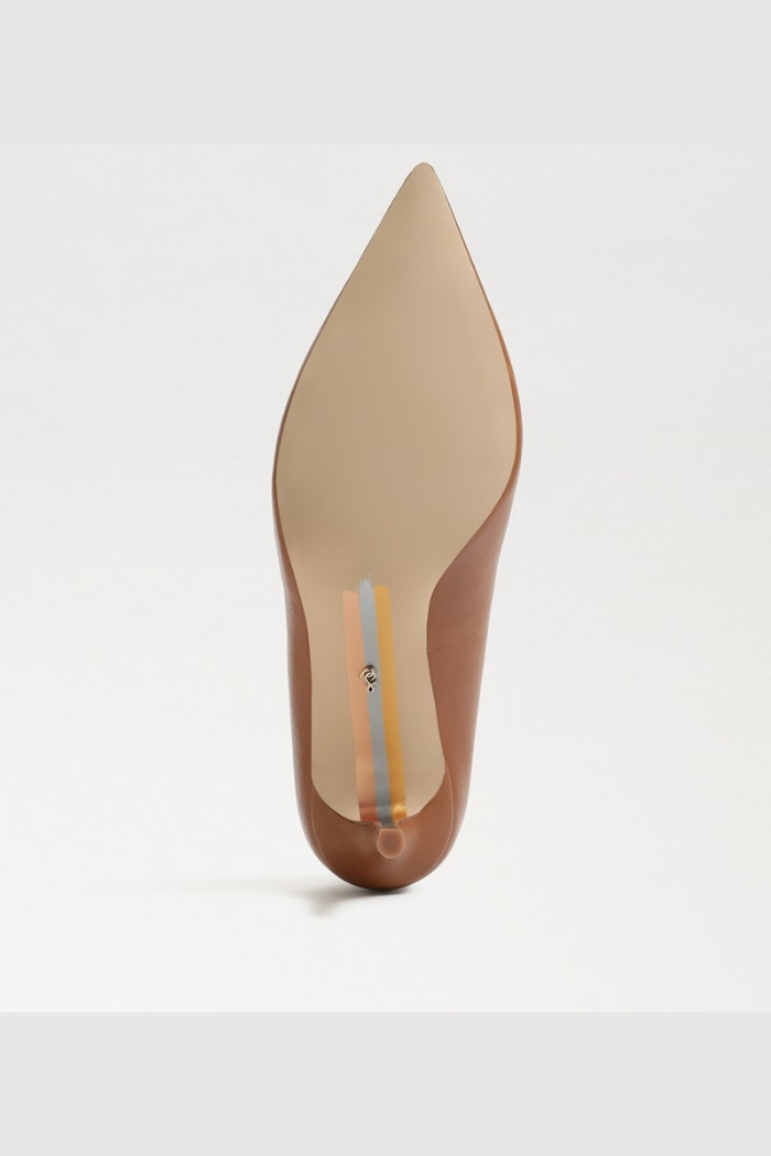 Vienna Pointed Toe Heel - Saddle Leather