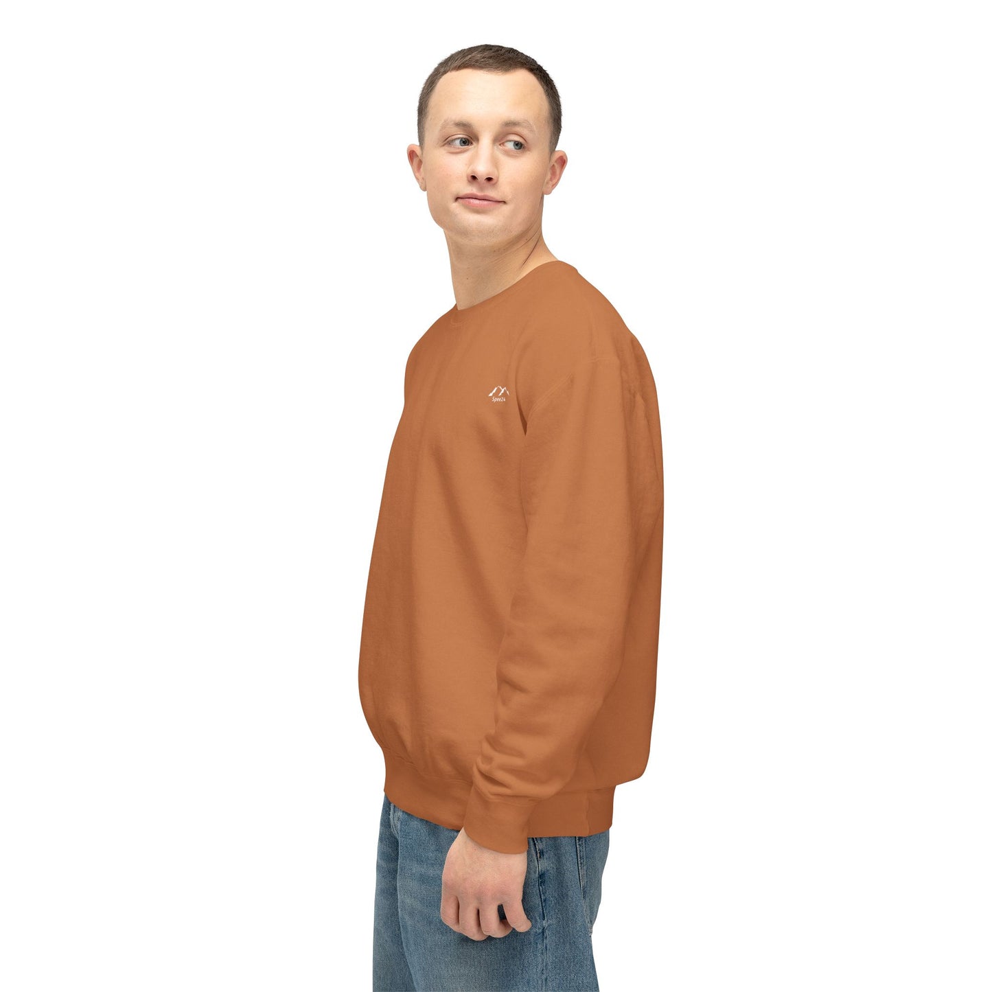 SW-110ORG-24 Unisex Lightweight Crewneck Yam Color Sweatshirt