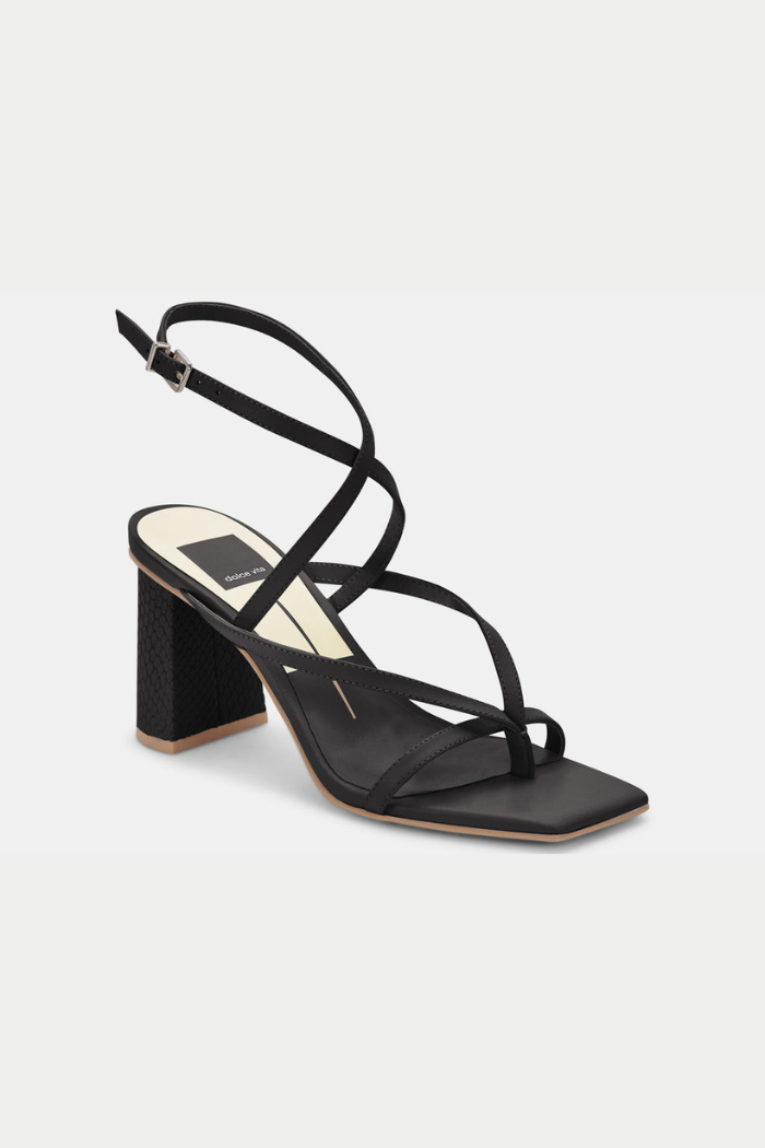 Paroo Heels - Black Leather