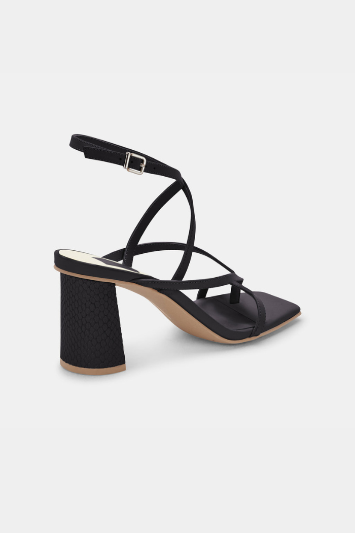 Paroo Heels - Black Leather