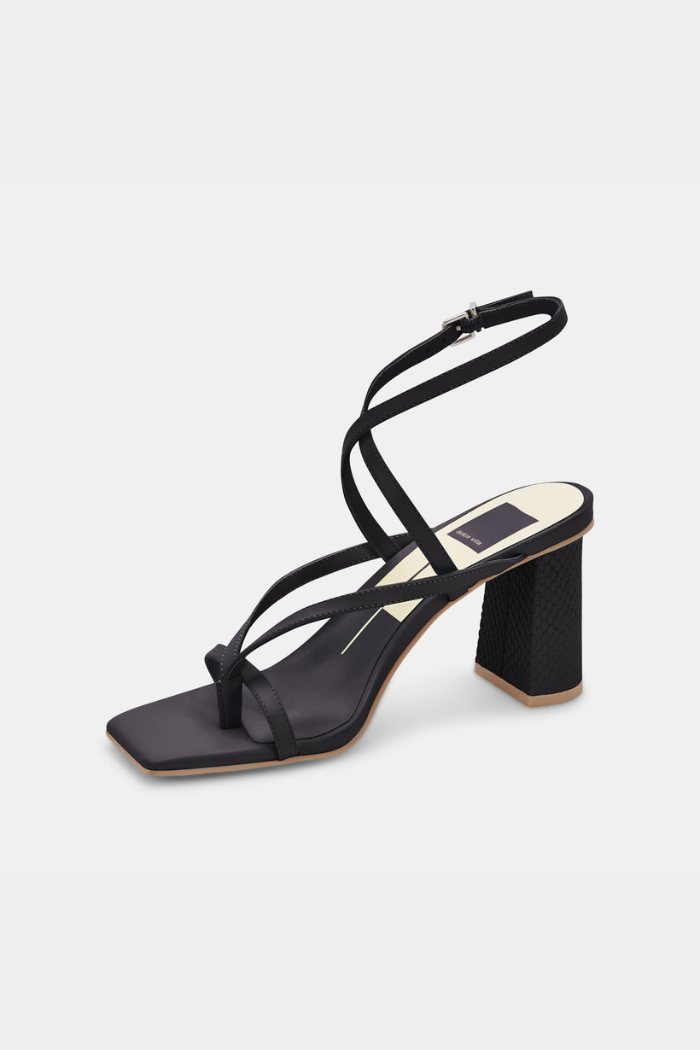 Paroo Heels - Black Leather
