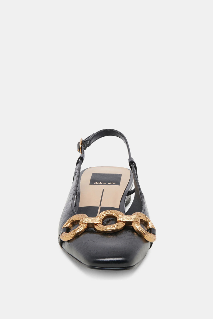 Romano Flats - Midnight Crinkle Patent