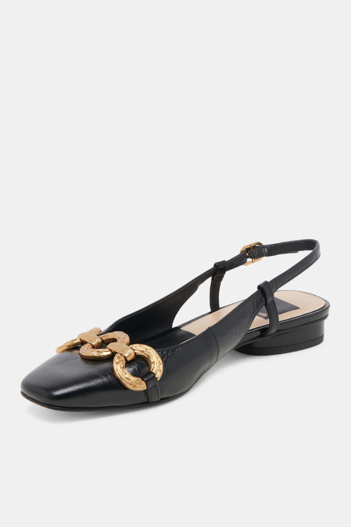 Romano Flats - Midnight Crinkle Patent