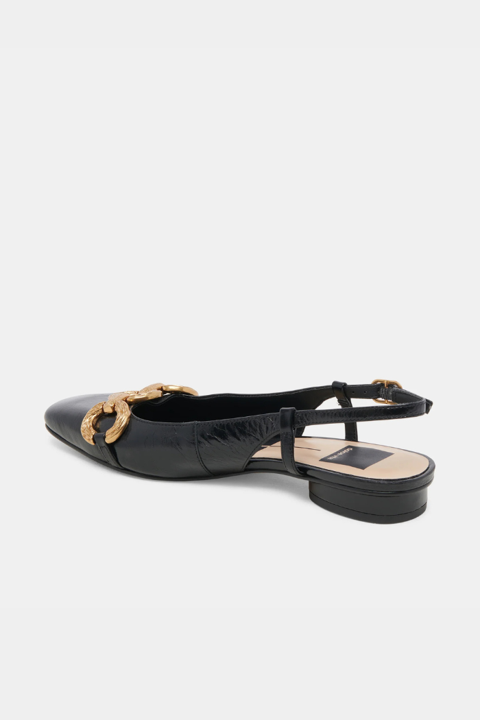 Romano Flats - Midnight Crinkle Patent