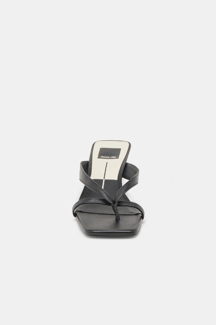 Brevel Heels - Black Onyx Leather