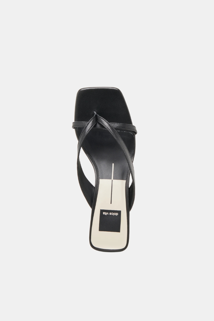 Brevel Heels - Black Onyx Leather