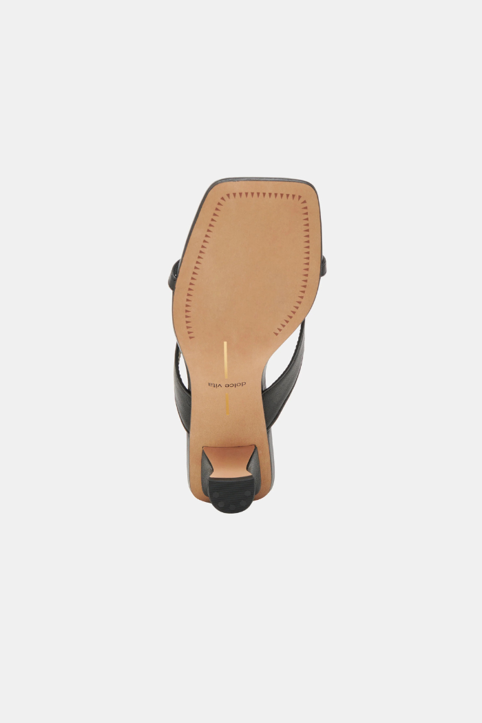 Brevel Heels - Black Onyx Leather