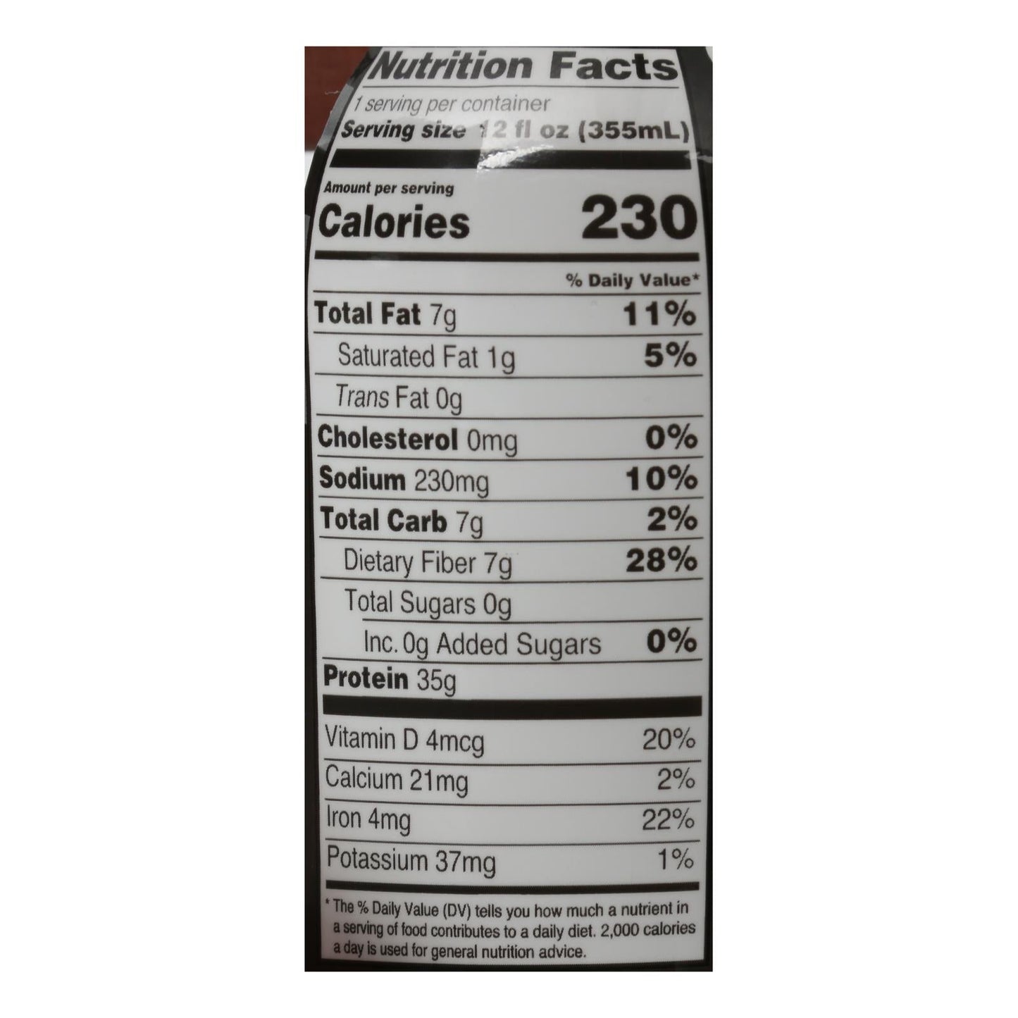 Only What You Need Plant Protein Drink, Vanilla Elite, 12 Fl Oz (Case of 12)