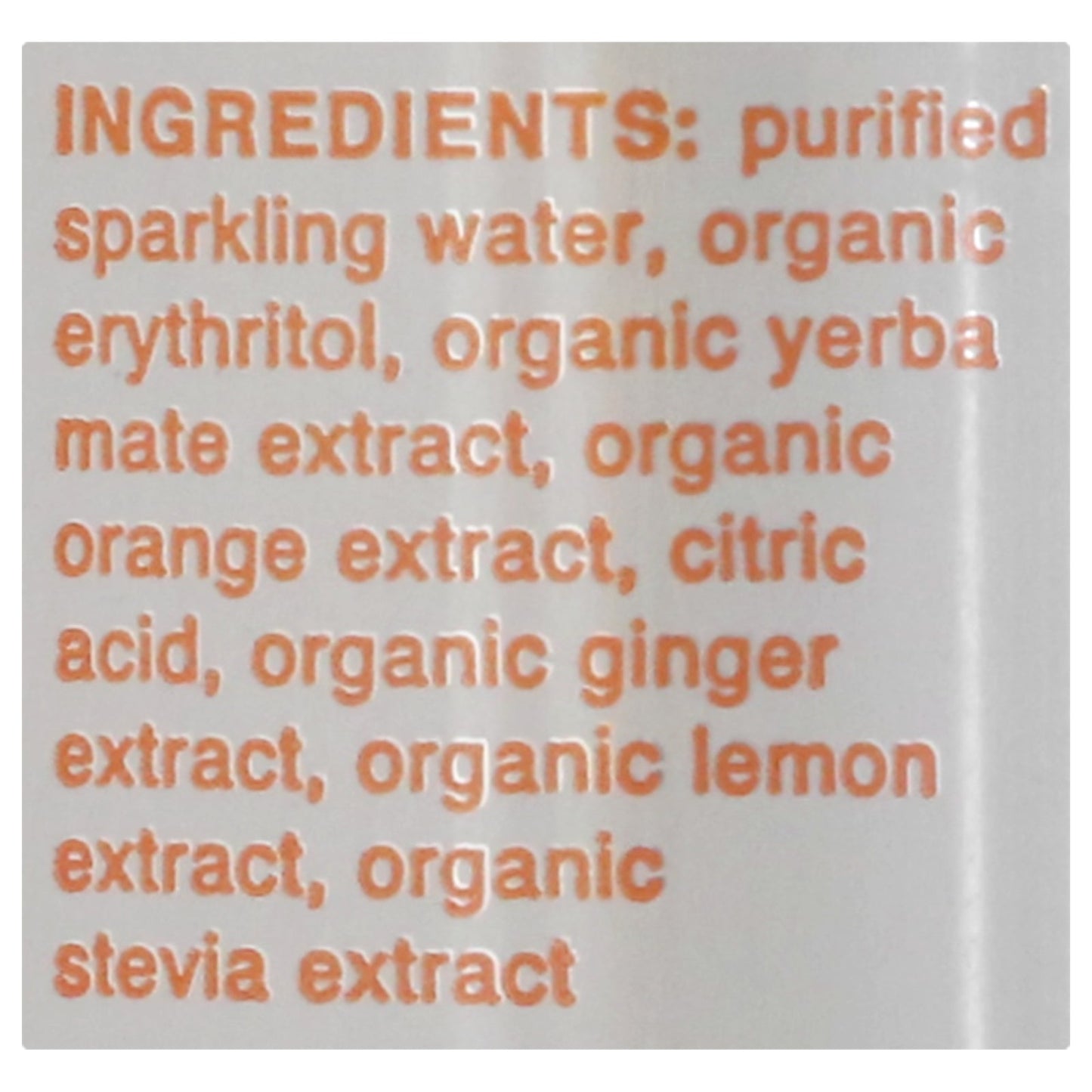 Clean Cause Sparkling Orange Ginger Yerba Mate - 16 Fl Oz - 12 Pack