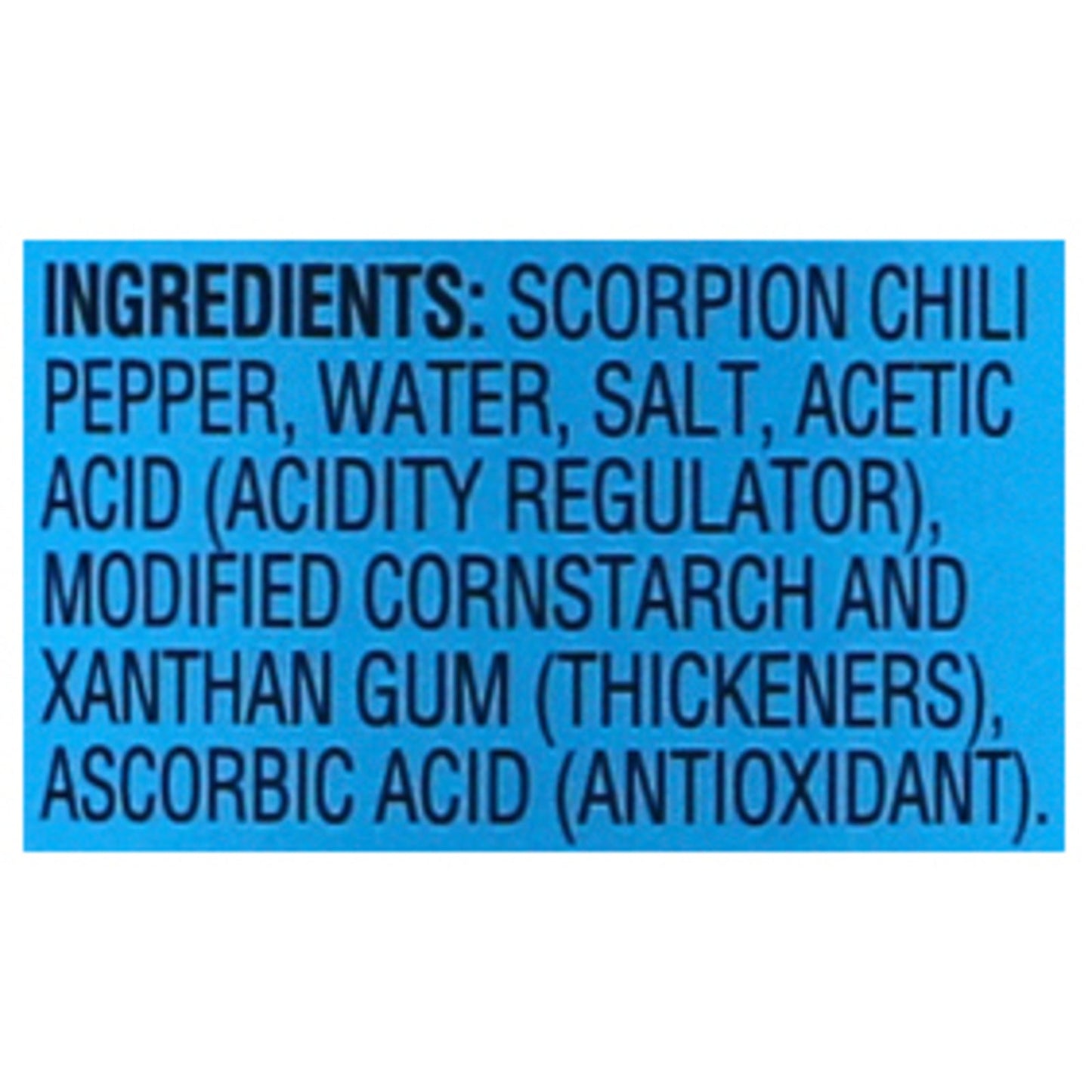 Woodstock Scorpion Pepper Hot Sauce, Case of 12, 5oz Bottles