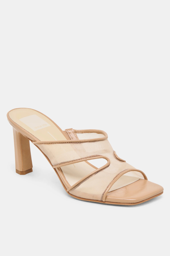 Gitel Heels - Light Tan Mesh