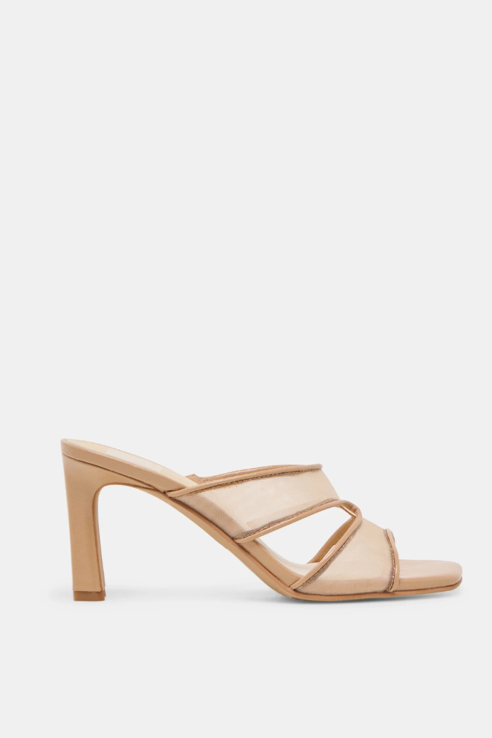 Gitel Heels - Light Tan Mesh