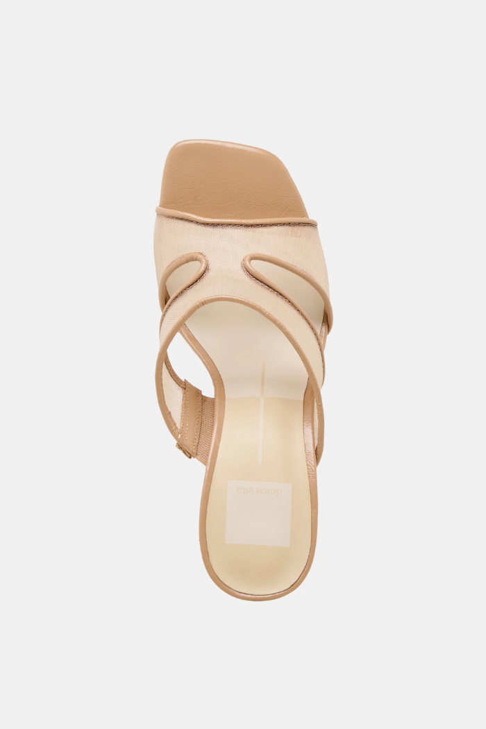 Gitel Heels - Light Tan Mesh
