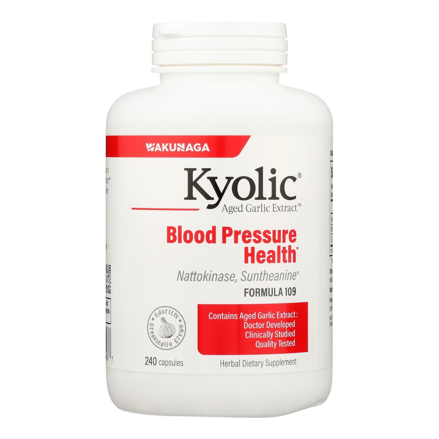 Kyolic Formula 109 | Supports Cardiovascular Health and Immune Function | 240 Capsules