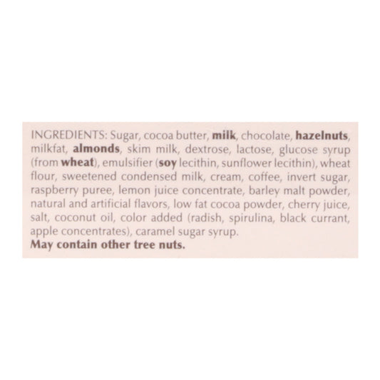 Lindt Swiss Mini Pralines Strawberries & Cream Magenta Box - Case of 8 - 6.2 oz