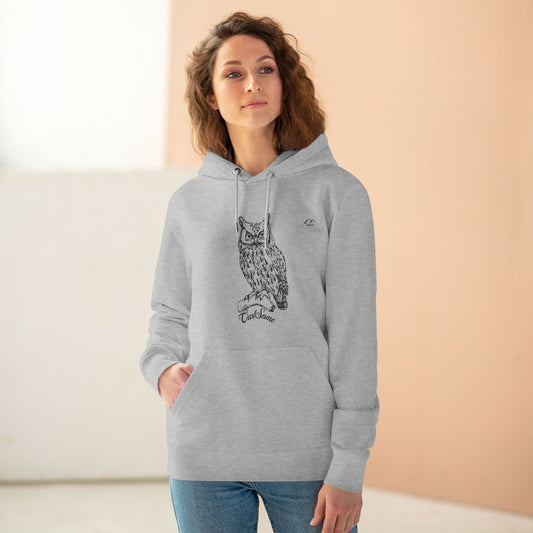 HD-055ML-24 Owl Hoodie Owl Lover Gift Woodland Owl Art
