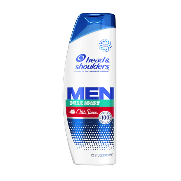 H&S Mens Anti-Dandruff Old Spice Pure Sport Shampoo 12.55 oz